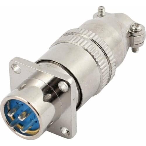 XS12JK-4 AC 250V 3A 4P 12mm Thread Square Socket Male Female Aviation Connector
