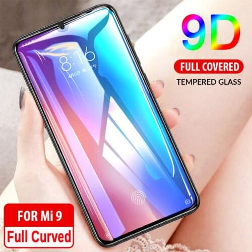 9D Glue Tempered Glass for Xiaomi Mi 9 Phone Screen Protector for Xiomi Mi 9T 8 Lite A2 A1 Play Protective Glass on Mi9T SE Film