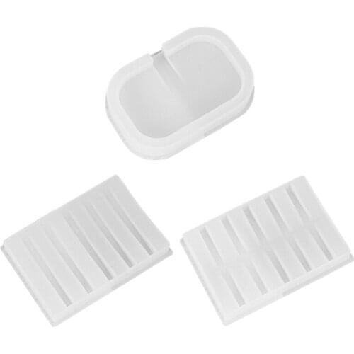 Handmade Soap Box Epoxy Resin Mold Soap Dish Tray Holder Casting Silicone Mould DIY Crafts Home Decorations Making Tools N2UE