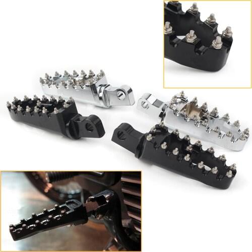 2Pcs Motorcycle Footrest Rear Foot Pegs For Harley Davidson XG500 XG750 Sportster XL883 XL1200R Dyna MH CNC Aluminum
