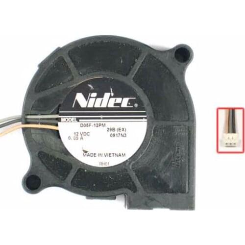 Nidec D05F-12PM 29B DC 12V 0.09A 51x51x15mm 3-wire Server Cooling Fan