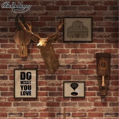 Beibehang Retro Nostalgic 3D Stereo Brick Wallpaper Cafe Bar Brick Wallpaper Restaurant Culture Brick Wallpaper papel de parede