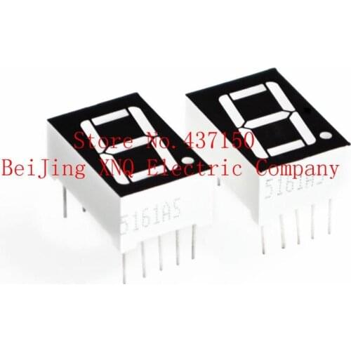 50PCS 0.56inches 7 Segment 1 Digital LED Display Super Red Common Cathode