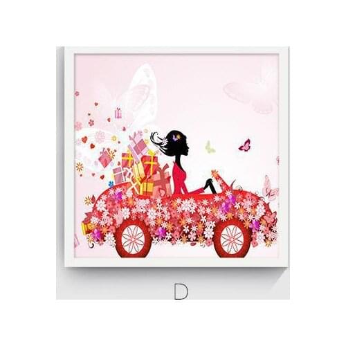 Anime Romantic Decorative Painting for Girls for Kids Wall Pictures for Living Room Hallway Bedroom Kitchen Canvas Painting