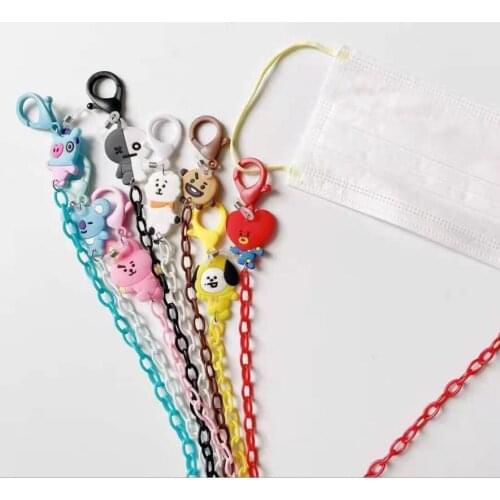 New Fashion Acrylic Hang Mask Chains With Astronaut Children Cord Lanyard Student Masks Holder Rope Strap Necklace For Girls Boy