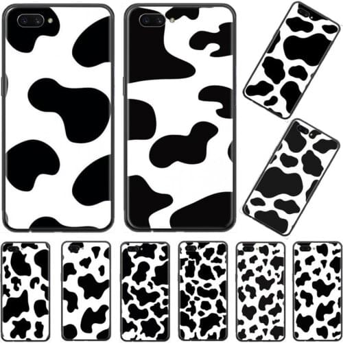 Black Cow Symbol Pattern Print Phone Case For OPPO F 1S 7 9 K1 A77 F3 RENO F11 A5 A9 2020 A73S R15 REALME PRO