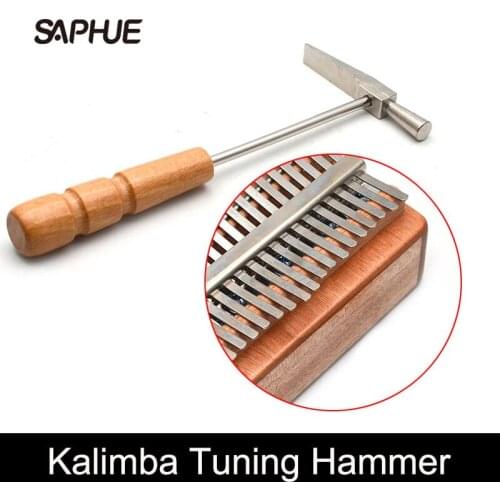 Kalimba Tuning Hammer Wooden Handle Metal Tuning Hammer For Thumb Piano Portable Tuning Hammer For All Size Thumb Piano