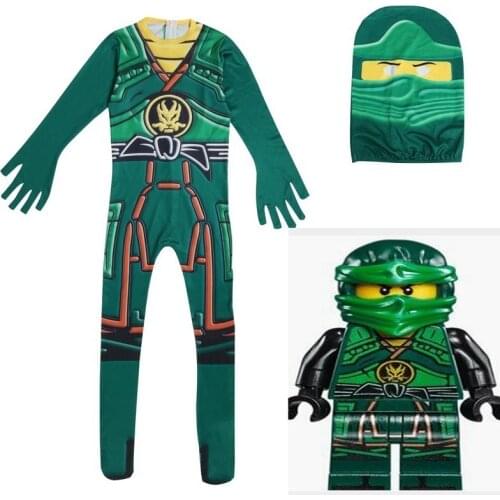 New Ninjago Cosplay Costume Boys Clothes Sets Children Clothing Holiday Christmas Fancy Party Clothes Suits gloves