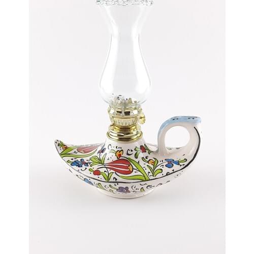 Handmade Oil Lamp Special Decorative Colourful 25 cm