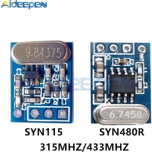 SYN115 SYN480R 315MHz/433MHz Wireless Transmitter Receiver Board Module ASK/OOK Transmitter/Receiver Chip For Arduino