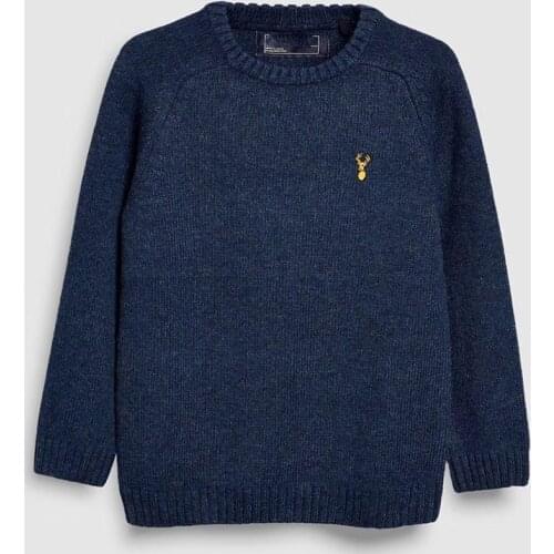 N In Spring And Autumn Fund Pure Cotton Basic Fund Knitting Unlined Upper Garment Catamite Sleeve Head Sweater Jacket 4-8 Year