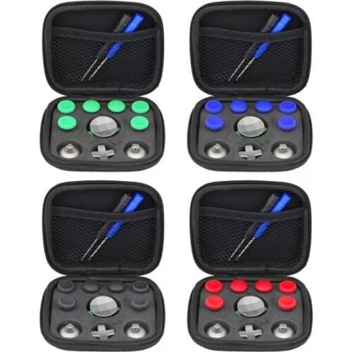 For Xbox One Elite Gamepad Replace D-pad Key Repair Part Kit Multi Color Full Set Joystick Caps For Elite Controller With Tool