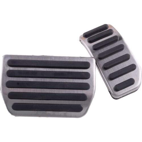 Front Automatic NO DRILL Steel Gas Brake Pedal Cover Fit for Volvo S60 S80 2017 V60 XC60 2016 2015 2014 2013 2012