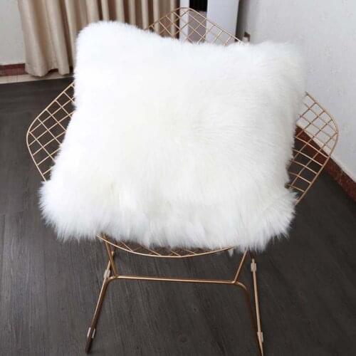 Faux fur Cushion for Home Decor and Office , TArtificial wool Sofa Lumbar pillow Home Decorative Pillow Car Seat Free Shipping