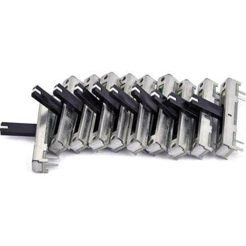 Tooyful 10 Pieces B50K Slide Potentiometer 35mm for Musical Instrument Home Appliances
