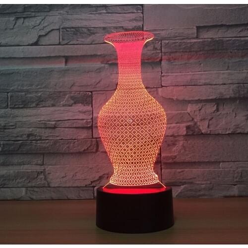 Remote Touch switch Lovely 7 color change 3D Lamp Christmas decorations gift for baby room lights 3d Light Fixtures