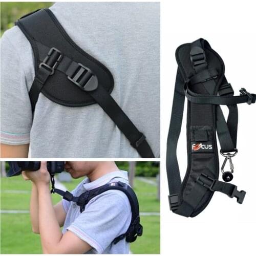 Sling Belt Neck Shoulder Strap For Camera DSLR Black Strap Shoulder Sling Carry Neck Quick Soft Speed Q1D9