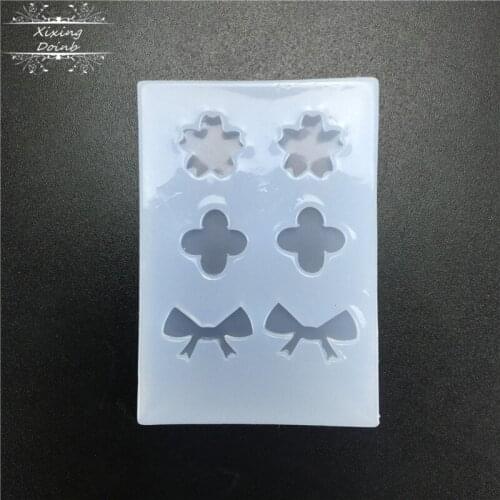 DIY bow cherry blossom shape silicone mold cake decoration tool burette decorative resin tool manual process making mold