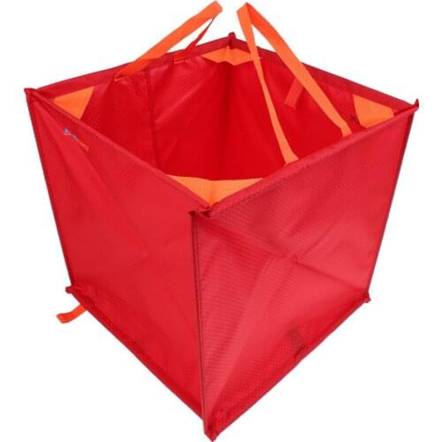Folding Foldable Triangle Climbing Tree Arborist Throw Line Throw Weight Bag Clothing Storage Cube Organiser Holder Red