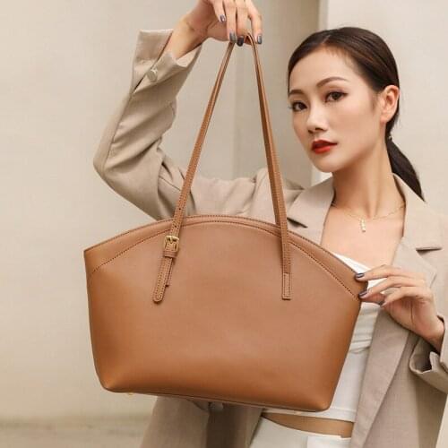 New Genuine Leather Shoulder Bags For Women Luxury Designers Ladies Totes High Quality Women Handbag Large Capacity Shopping Bag