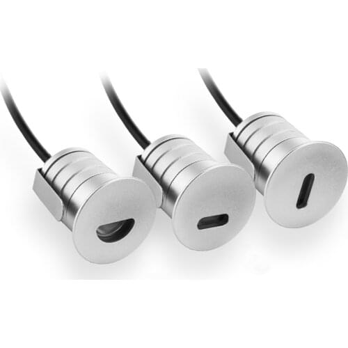 1W LED Stair Light Recessed Step Lights IP67 Waterproof Outdoor Corner Wall Lamps DC12-24V Deck Floor Lamp Staircase Lighting