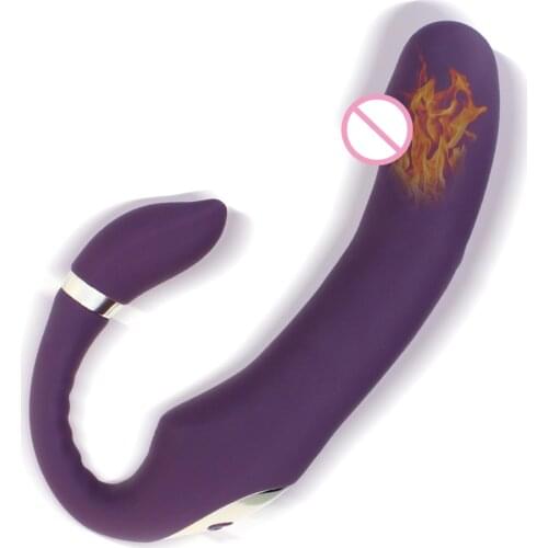 Sex Vibrator G-spot Simulate Soft Double-Head Vibrate Sex Toys for Women Clitoris Massager Rechargeble C-shape for Couple Fun