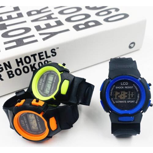 Kid Casual Watches Children Girls Analog Digital Sport LED Electronic Waterproof Wrist Watch Electronic Round Watch Alarm
