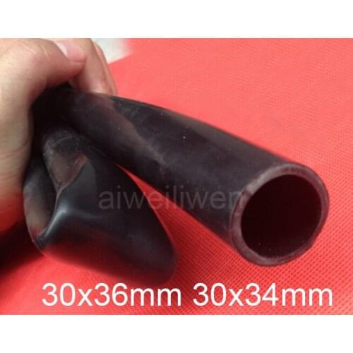 30x36mm 30x34mm 30mm id black silicone tube flexible Black silicon hose high temperature non-toxic dark silicone rubber tubing