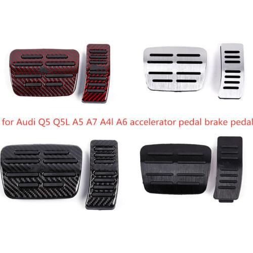 For Audi Q5 Q5L A5 A7 A4L A6 A6L Q7 New Pedals accelerator pedal brake pedal aluminum alloy carbon fiber Modification Pedals