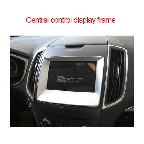 For Ford Edge 2015-2018 ABS chrome Central control display frame 1pc