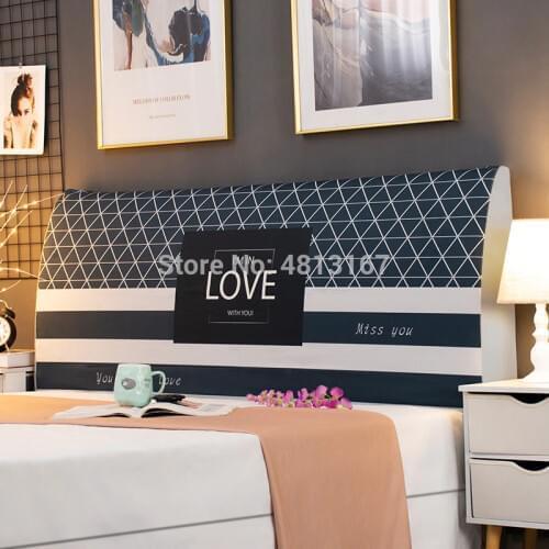 Stretch Headboard Cover Bed Head Slipcover Dustproof Protector Cover High Elastic Single Full Queen King 120-220cm