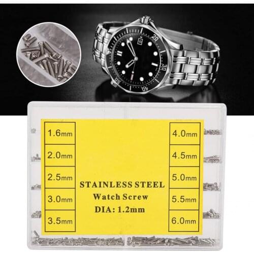 Watch Repair Tool 1.6-6.0mm Stainless Steel Cross Screw for Wristwatch Clock Back Case Watch Repair Accessory Watch Tool Kit a