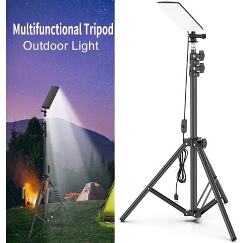 Camping Lantern Light Outdoor Tripod Portable Led Work Light Camping Lamp Emergency Light, Tent Light, BBQ, Night Fishing