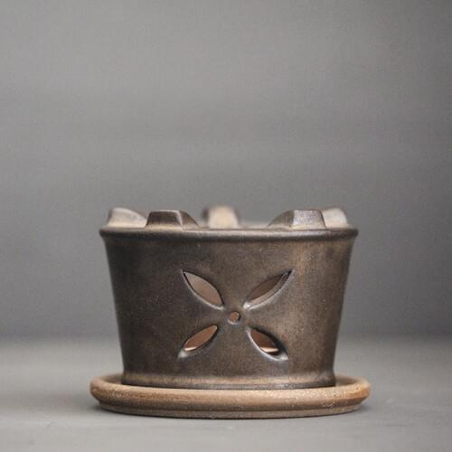 LUWU bronze ceramic tea fire stove vintage tea heat warmers tea accessories