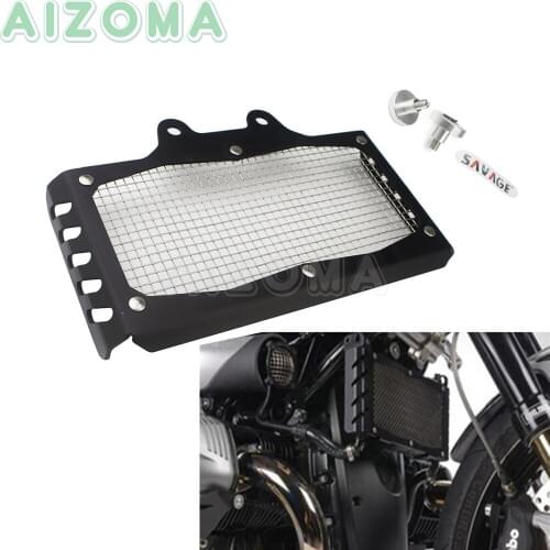 Motorcycle Aluminum Radiator Guard Kit for For BMW R Nine T 2014-2018 Black Oil Coolers Grille Mesh Cover
