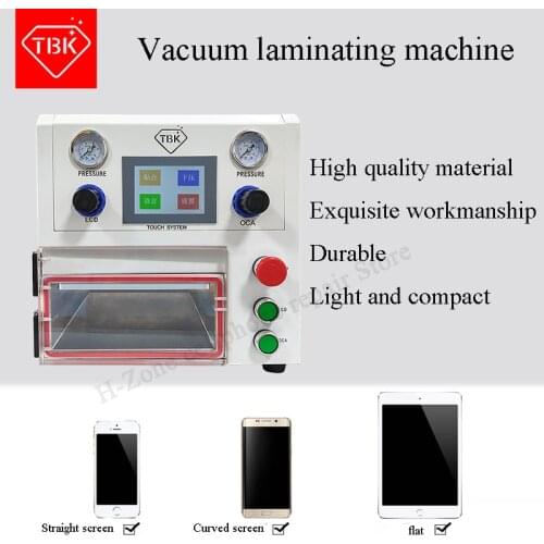 Newest TBK-108P OCA Lamination Machine 14 inch Vacuum Laminating Machine for curved screen and straight screen and Pad