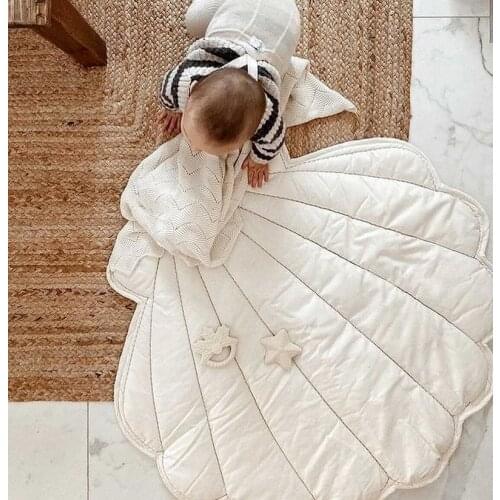 New ins wind childrens room floor mats creative special-shaped shell floor mats baby photo props decorative crawling mats