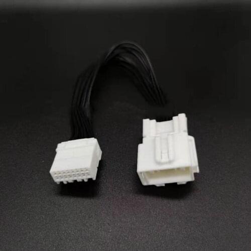 Original male and female headlamp control module 16Pin harness plug connector for Honda 6098-4333/6098-4339