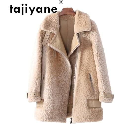 Coats Women for Real Fur Coat Woman Wool Jackets Female Lamb Fur Jacket Womens Sheep Shearing Parkas Abrigo Mujer TN684