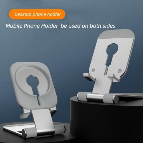 Aluminum Alloy Portable Mobile Phone Holder, Can Be Used With Magsafe, Foldable And Easy To Carry