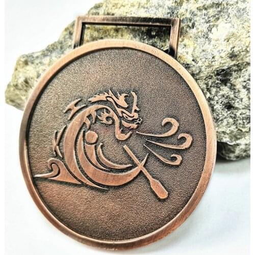 Race gold boat Rowing Competition Medal Metal Dragon Boat Race Gold And Silver Bronze Club Kindergarten Factory Sports