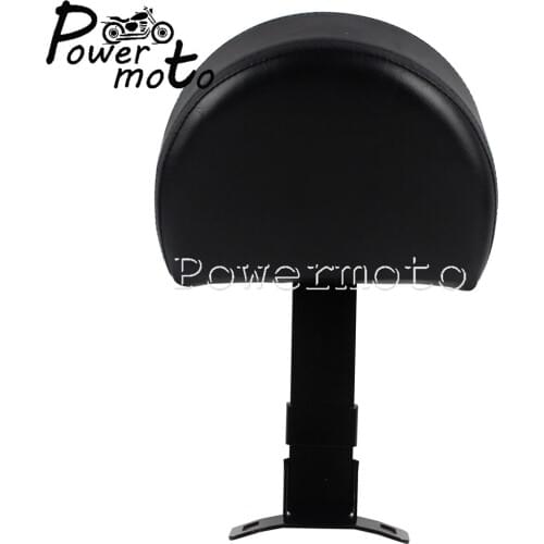 Motorcycle Plug-In Driver Backrest Black Seat Cushion 25*20cm For Harley Touring Electra Glide Ultra Classic With a Pillow Top