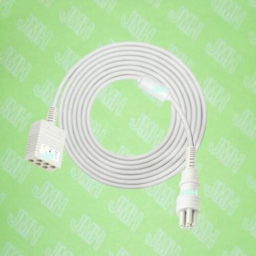 Compatible with 6pin Colin BP88S ECG Machine the 5/3 lead trunk cable ,IEC or AHA
