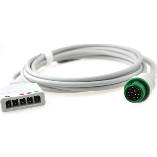 Compatible Mindray imec10 5 lead ECG trunk cable IEC