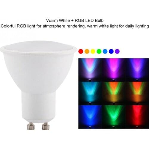 LED Light Bulb GU10 3W RGB Warm White LED Bulb Color Changing LED Light Bulb Lamp lampada led with Remote Control