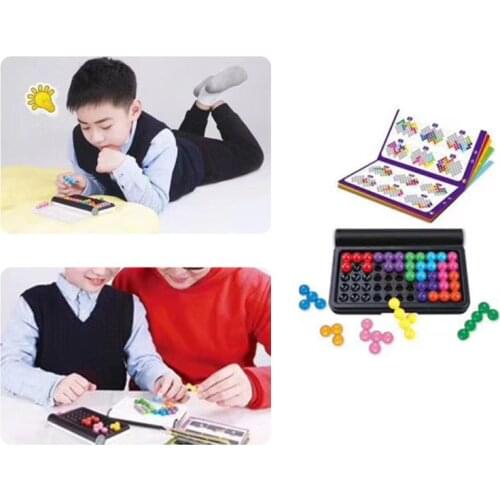 C5AF Pyramid Smart Games IQ Puzzler Intelligence Challenge Educational Toy Portable Building Cognitive Skill Puzzle