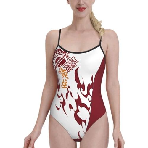 Women 2021 sexy Bikinis Rengoku Kyoujurou Women Swimsuit One-Piece Swimwear Japanese Anime bathing suit SwimSuit For Women