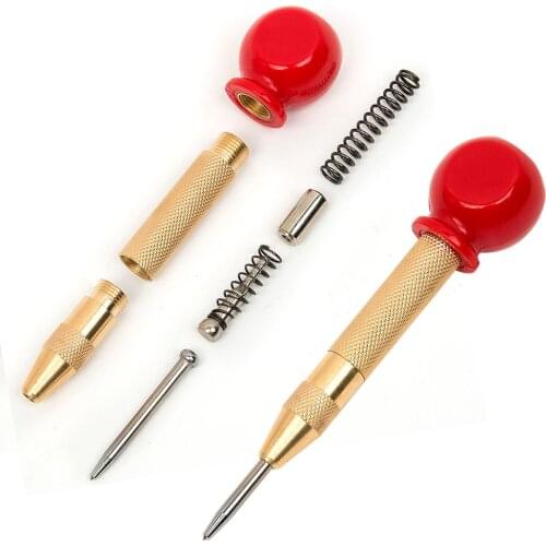 1pc 5.1 Inch Center Punch Spring Loaded Automatic Pin Punch Marking Starting Holes Tool