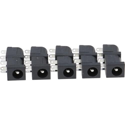 10pcs DC-005 PCB Mount 5. x2.5 mm Female DC Power Jack Plug Socket Connector DC005
