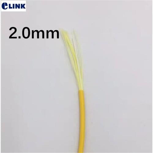 2000mtr fiber optic cable 9/125um G652D 2.0mm Simplex Singlemode yellow for fiber patchcord ftth optic SM SX wire 1km/roll ELINK